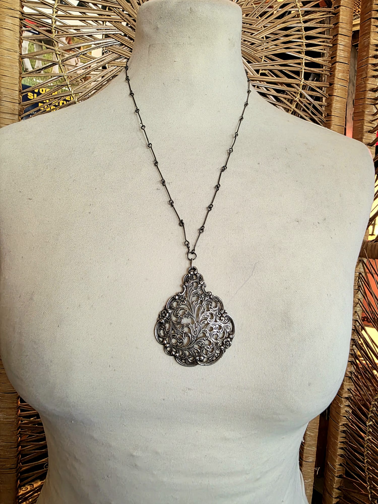 Antique Sterling Silver Necklace