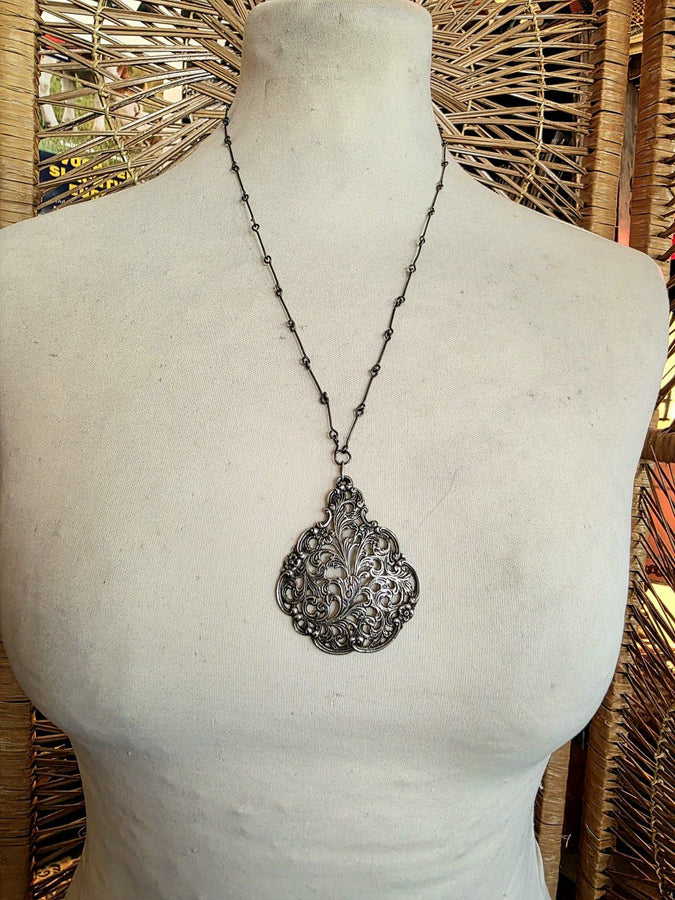 Antique Sterling Silver Necklace