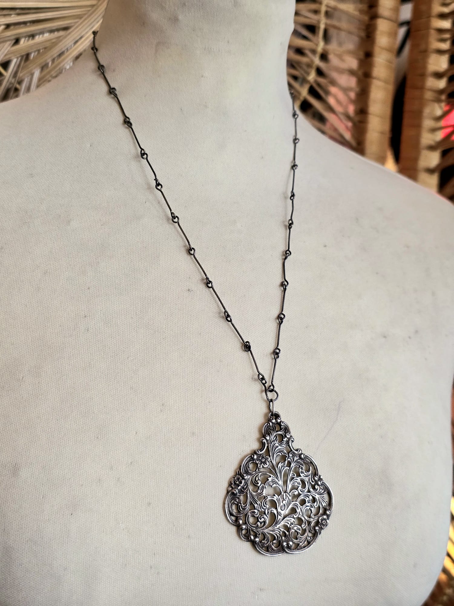 Antique Sterling Silver Necklace