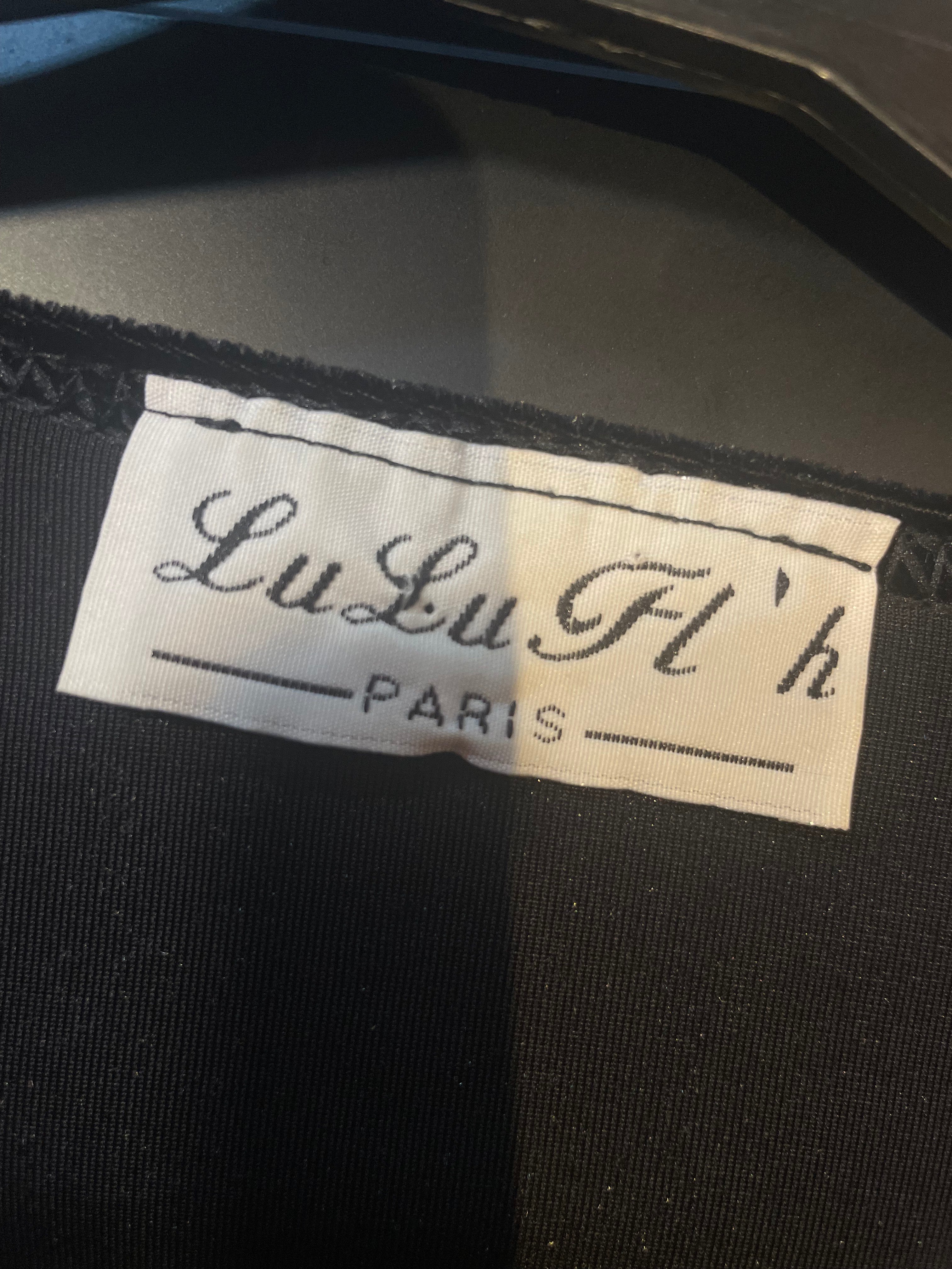 Vintage 80's Lulu Fl'h Velvet Crop Jacket