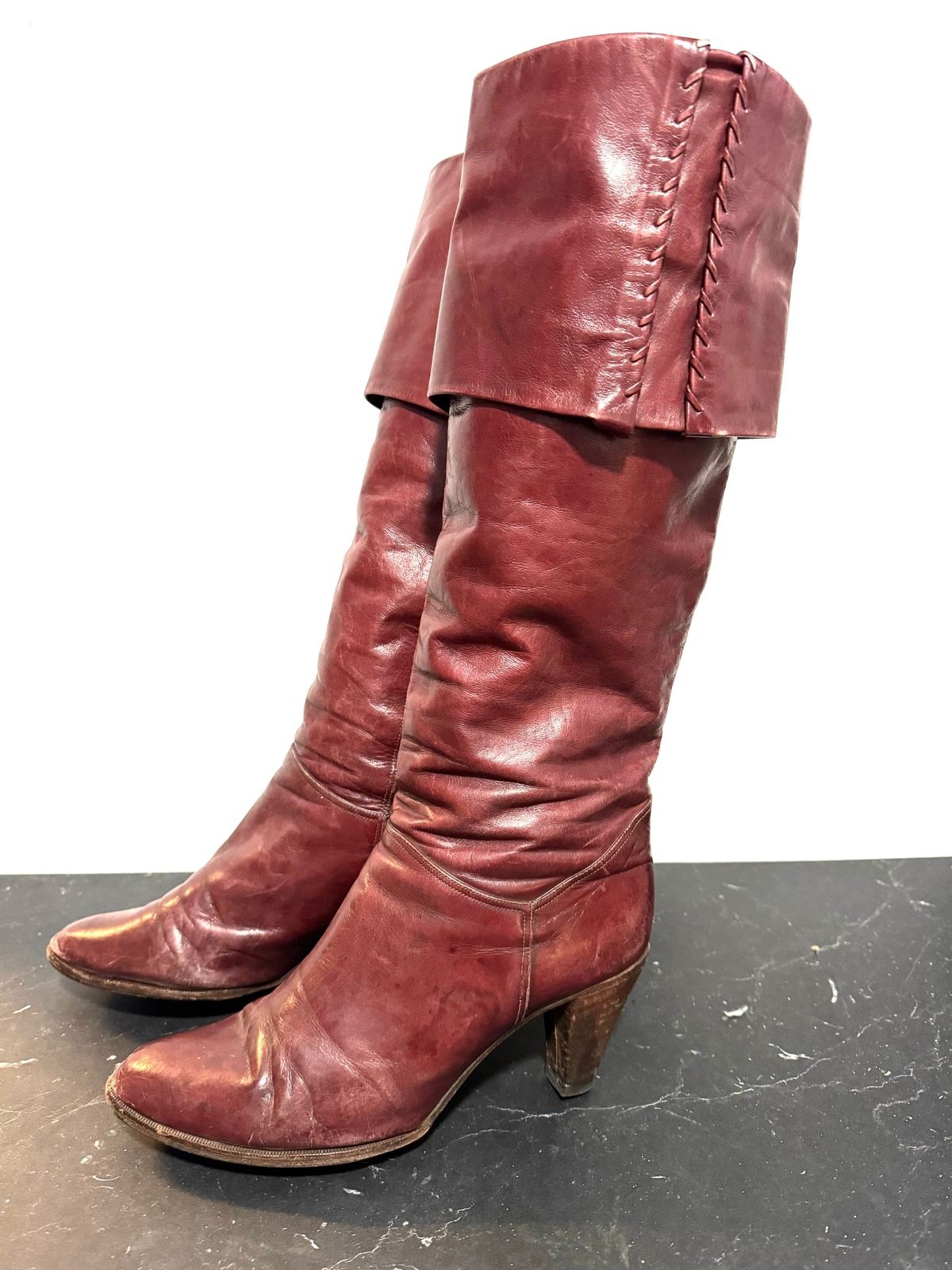 Vintage 80s Pull up boots