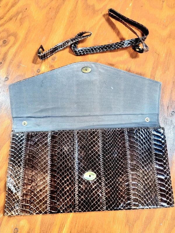 Vintage Moc Cro Clutch / Shoulder Bag