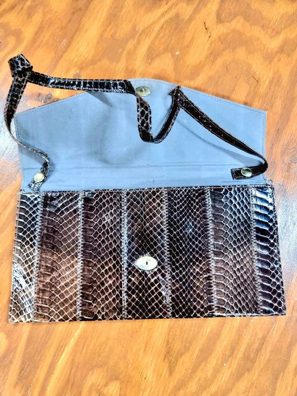 Vintage Moc Cro Clutch / Shoulder Bag