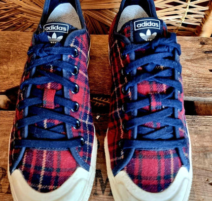 Adidas Nizza RF Platform Mid Plaid Trainers Sneakers – Yatva