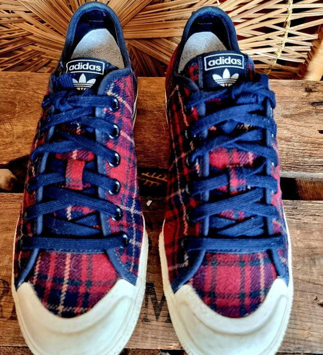 Adidas Nizza RF Platform Mid Plaid Trainers Sneakers - Yatva