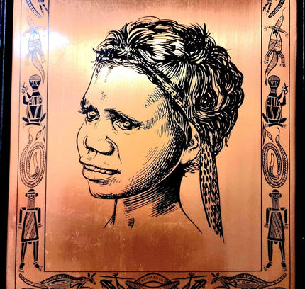 African Vintage Style Painting - Yatva