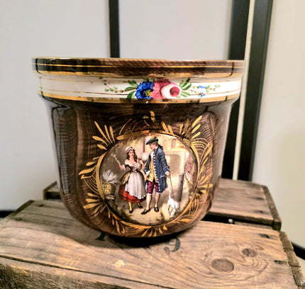 Antique Belguim Plant Pot by H. Bequet - Yatva