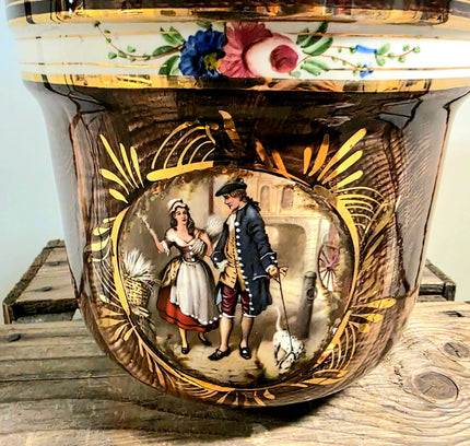 Antique Belguim Plant Pot by H. Bequet - Yatva