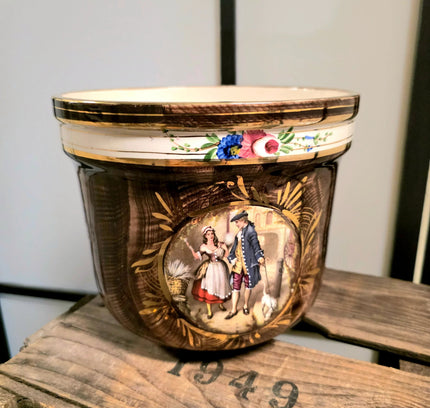 Antique Belguim Plant Pot by H. Bequet - Yatva