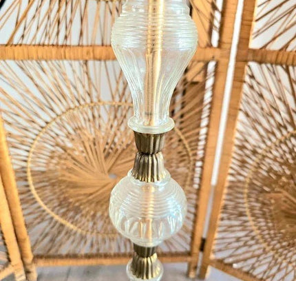 Antique French Glass Stem Floor Lamp - Yatva