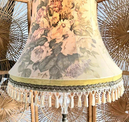 Antique French Glass Stem Floor Lamp - Yatva