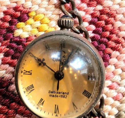 Antique Omega Crystal Ball Pocket Watch - Yatva