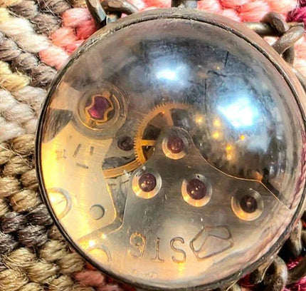 Antique Omega Crystal Ball Pocket Watch - Yatva