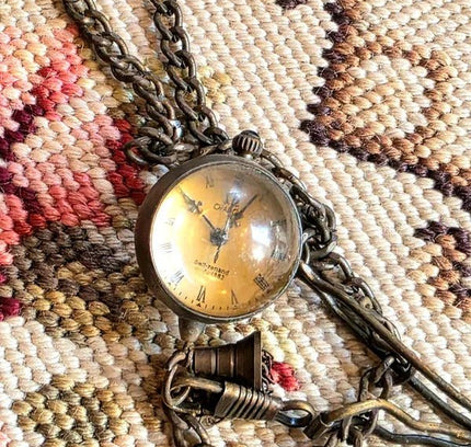 Antique Omega Crystal Ball Pocket Watch - Yatva
