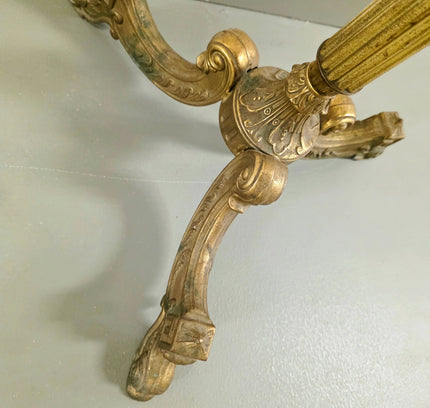 Antique Vintage Italian Standing Brass Coat Rack - Yatva