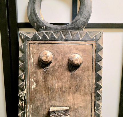 Antique Vintage Wooden Baoulé Mask - Yatva
