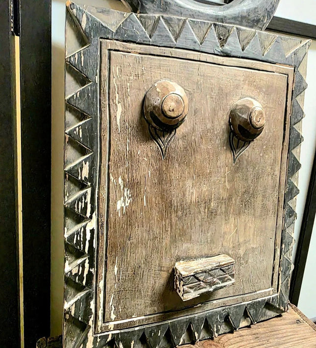 Antique Vintage Wooden Baoulé Mask - Yatva