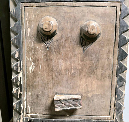 Antique Vintage Wooden Baoulé Mask - Yatva