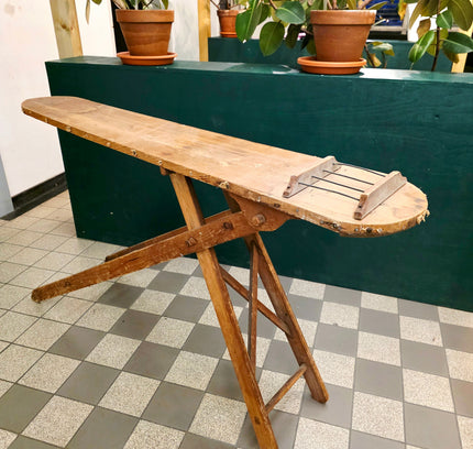 Antique Wooden Ironing Board - Early 20th Century Primitive - Yatva