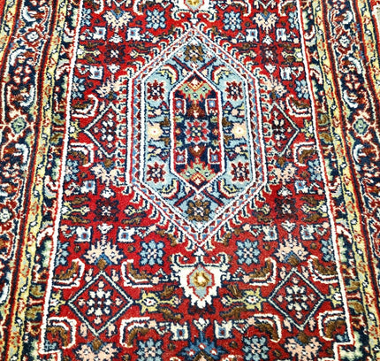 Authentic Hand-Knotted Persian Bidjar Runner Rug - 75cm x 150cm (Vintage Wool) - Yatva