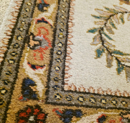Authentic Persian Tabriz Runner 90x305 cm - Hand-Knotted Wool Vintage Rug - Yatva