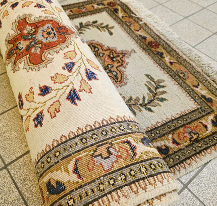 Authentic Persian Tabriz Runner 90x305 cm - Hand-Knotted Wool Vintage Rug - Yatva