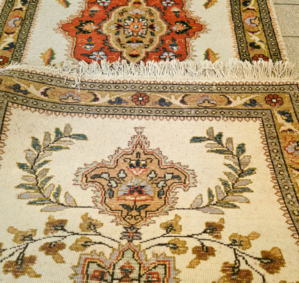 Authentic Persian Tabriz Runner 90x305 cm - Hand-Knotted Wool Vintage Rug - Yatva
