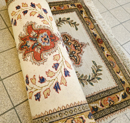 Authentic Persian Tabriz Runner 90x305 cm - Hand-Knotted Wool Vintage Rug - Yatva