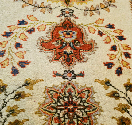 Authentic Persian Tabriz Runner 90x305 cm - Hand-Knotted Wool Vintage Rug - Yatva