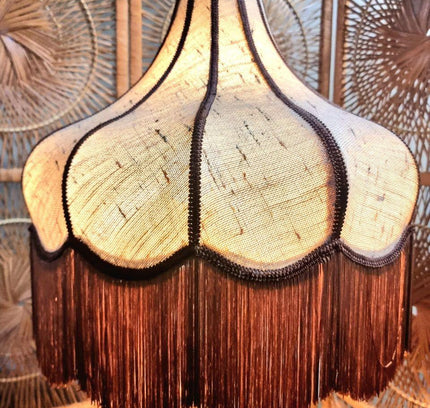 Authentic Vintage 1970s "Rise & Fall" Scalloped Pendant Lamp - Yatva