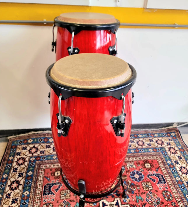 Beautiful Set of Two Congas Drums - Yatva