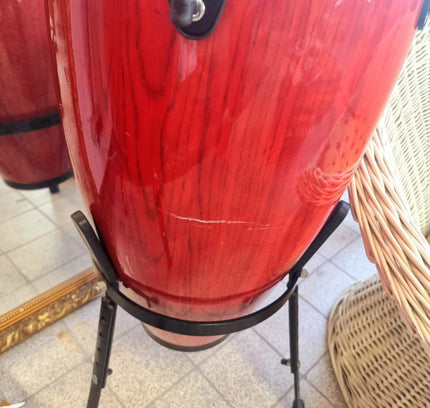 Beautiful Set of Two Congas Drums - Yatva