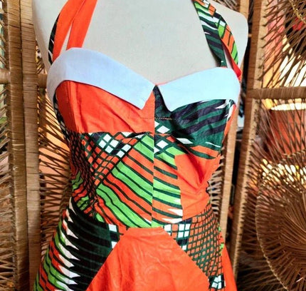 Brand New 1950's Inspired Ankara Dress - Yatva
