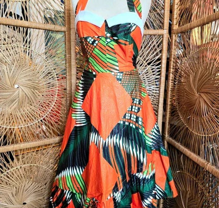 Brand New 1950's Inspired Ankara Dress - Yatva