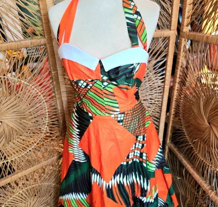 Brand New 1950's Inspired Ankara Dress - Yatva