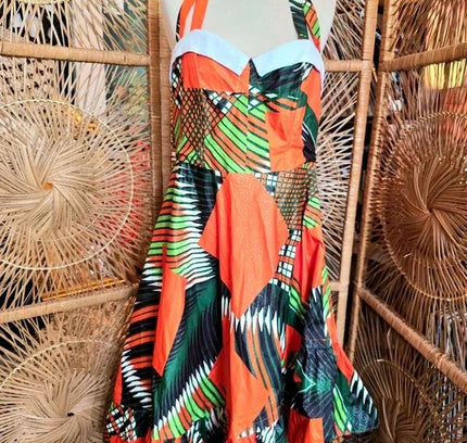 Brand New 1950's Inspired Ankara Dress - Yatva