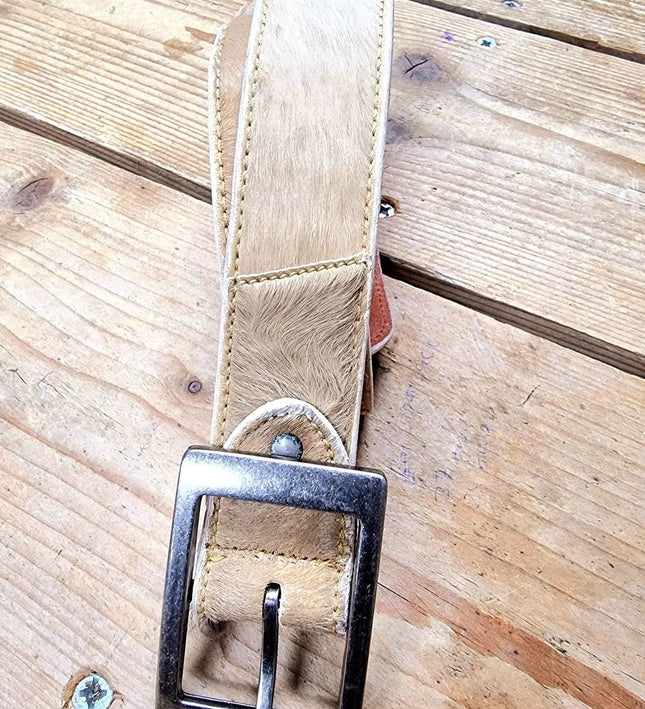 Brand New 1990's Cowhide Belt - Yatva