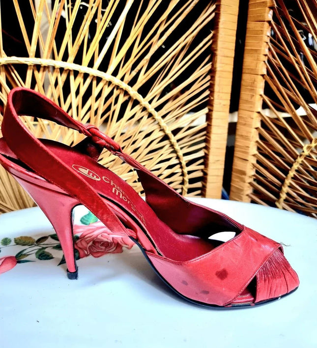 Brand New 80's Charles Morgan Paris Slingback Shoes - Yatva