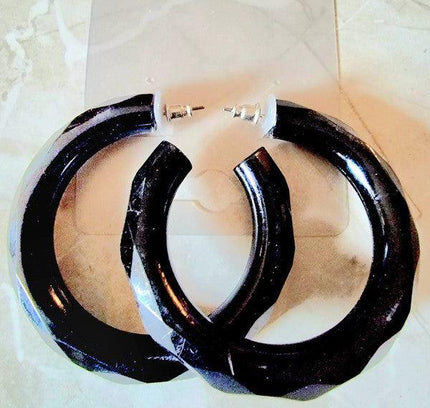 Brand New 80s Hoop Pierced Earrings - Yatva