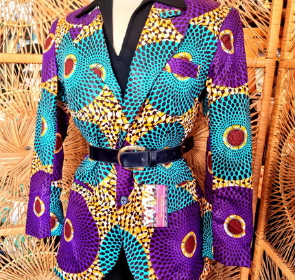 Brand New African Ankara Print Blazer Jacket - Yatva