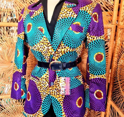 Brand New African Ankara Print Blazer Jacket - Yatva