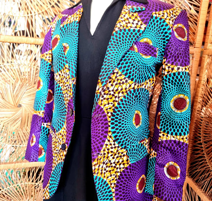 Brand New African Ankara Print Blazer Jacket - Yatva