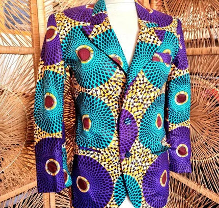 Brand New African Ankara Print Blazer Jacket - Yatva