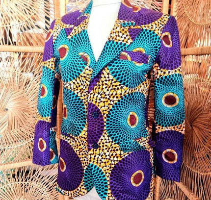 Brand New African Ankara Print Blazer Jacket - Yatva