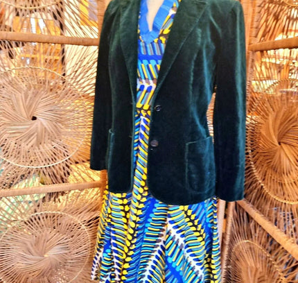 Brand New Ankara Abstract African Print Dress - Yatva