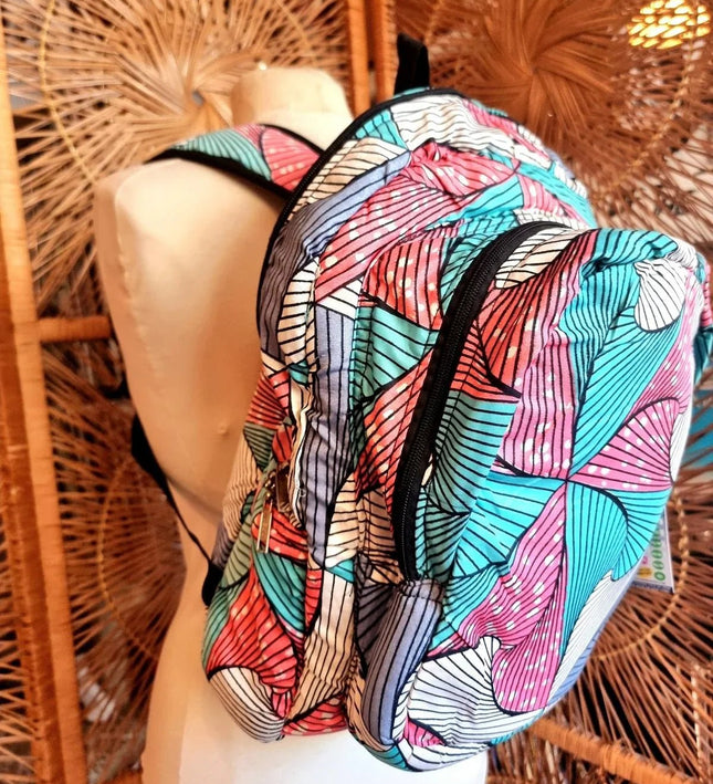 Brand New Ankara Vilsco Fabric Backpack - Yatva