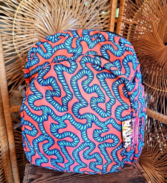 Brand New Ankara Vilsco Fabric Backpack - Yatva