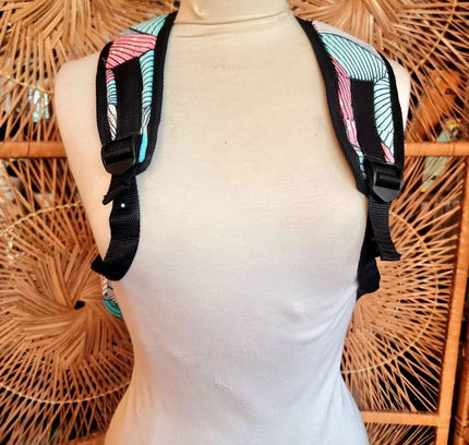 Brand New Ankara Vilsco Fabric Backpack - Yatva