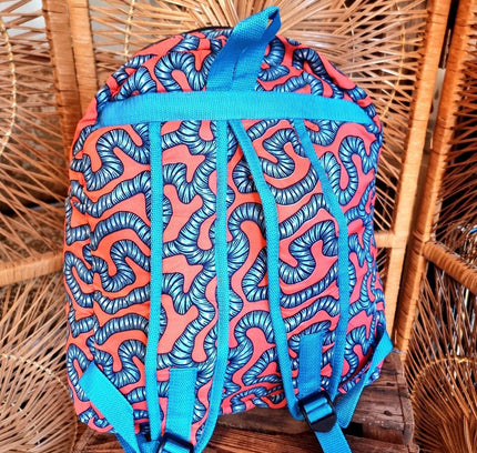 Brand New Ankara Vilsco Fabric Backpack - Yatva