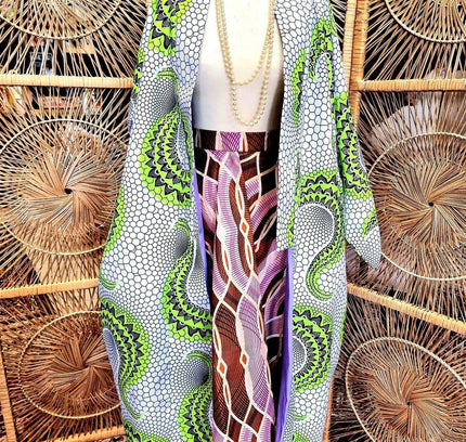 Brand New Ankara Vilsco Kimono Jacket - Yatva